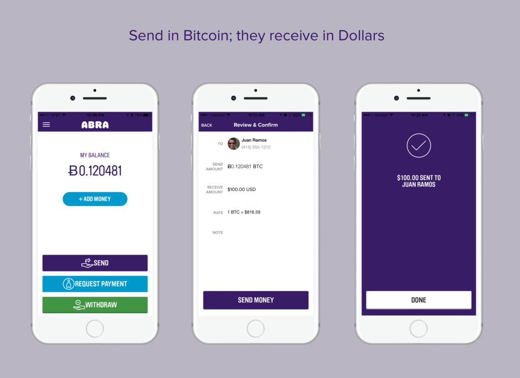 Bitcoin for the mainstream: send in bitcoin, receive in dollars